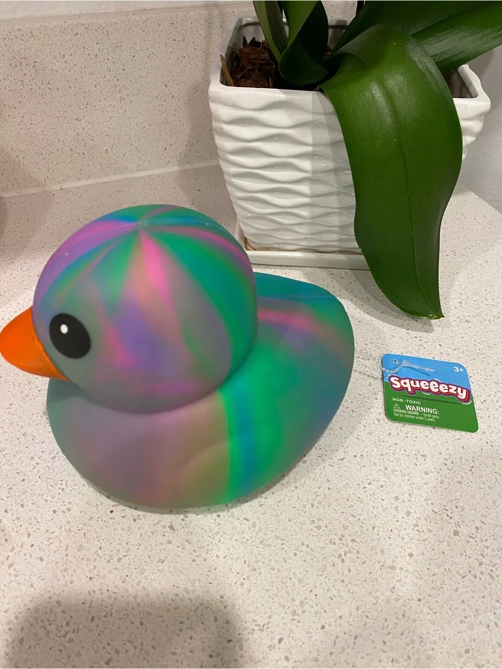 Brand New Sqeeezy ducky duck toy squishy fidget sensor toy